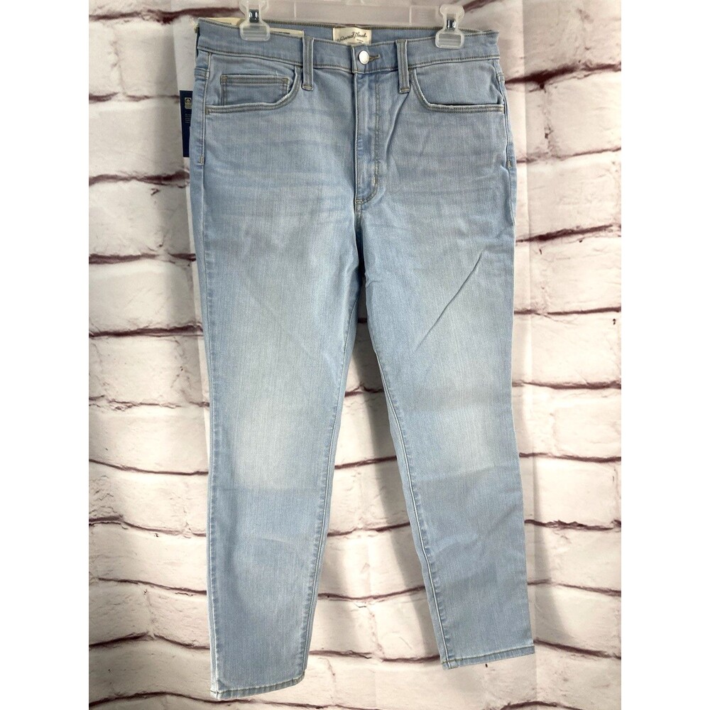 Universal Thread Jeans Womens 14 Short High Rise Skinny Light Wash Stretch NWT